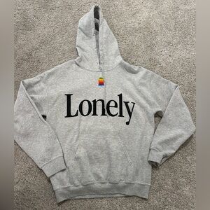 Lonely Ghost Heather Gray Hoodie